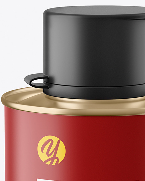 Matte Tin Can Mockup PSD #2