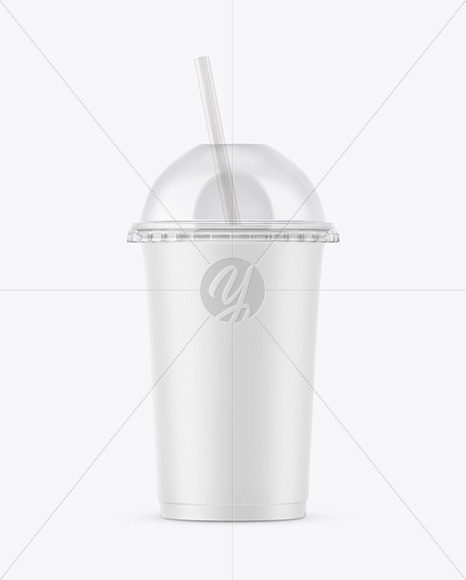 Download Matte Plastic Cup with Transparent Cap Mockup in Cup & Bowl Mockups on Yellow Images Object Mockups