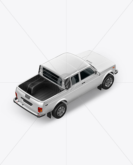 Download Pickup Truck Mockup Top Back Halfside View In Vehicle Mockups On Yellow Images Object Mockups PSD Mockup Templates