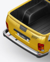 Pickup Truck Mockup - Top Back HalfSide View