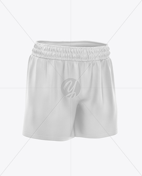 Download Men's Rugby Shorts Mockup in Apparel Mockups on Yellow ...