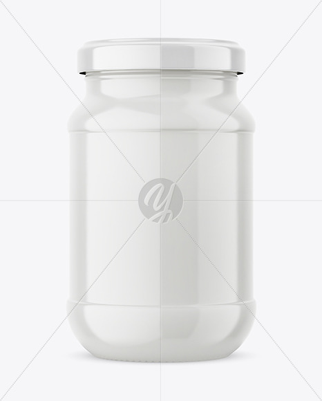 Download Clear Glass Mayonnaise Sauce Jar Mockup Yellow Author PSD Mockup Templates