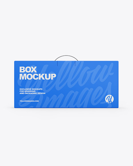 Download Paper Box With Handle Mockup In Box Mockups On Yellow Images Object Mockups Yellowimages Mockups