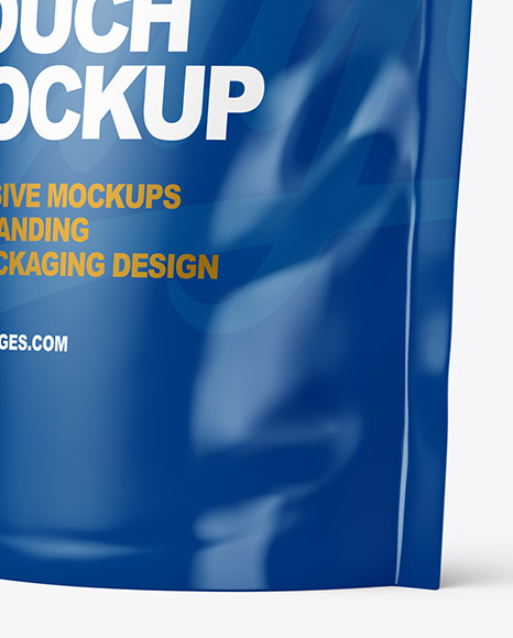 Glossy Stand up Pouch Mockup PSD #1