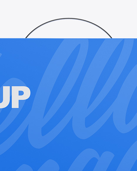 Paper Box With Handle Mockup PSD #1