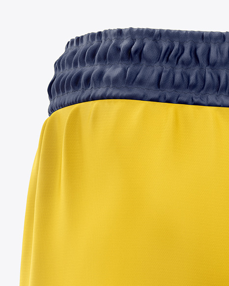 Men S Rugby Shorts Mockup In Apparel Mockups On Yellow Images Object Mockups