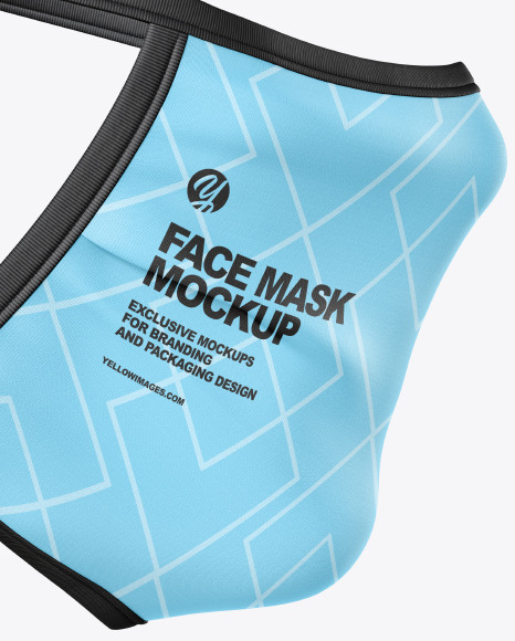 Download Free Face Mask Mockup Template Psd Yellowimages