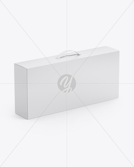 Download Paper Box With Handle Mockup Yellow Author PSD Mockup Templates