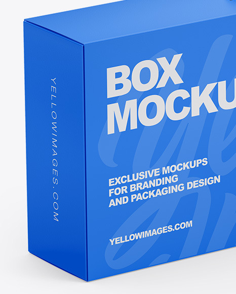 Download Paper Box With Handle Mockup In Box Mockups On Yellow Images Object Mockups PSD Mockup Templates