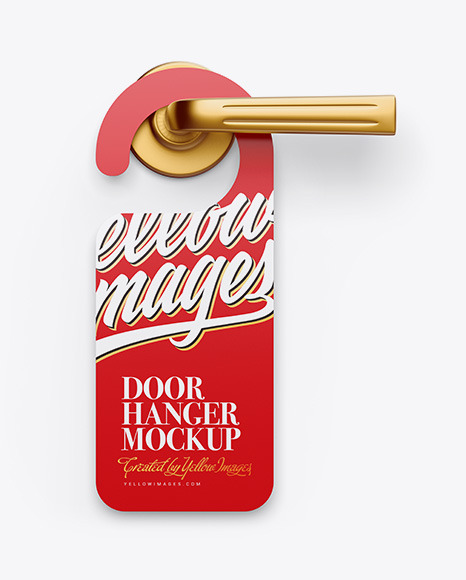 Door Hanger Mockups PSD #4