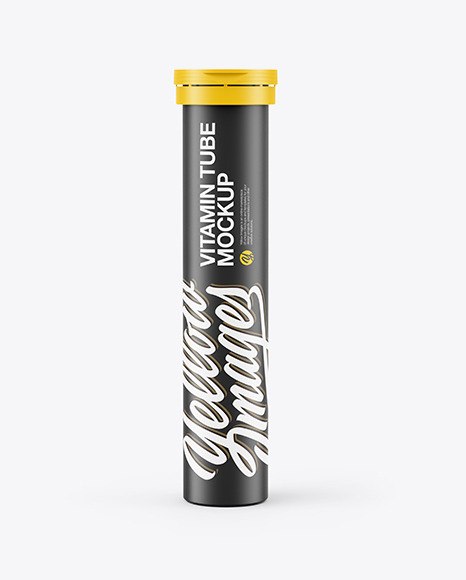 Download Matte Vitamin Tube Mockup In Tube Mockups On Yellow Images Object Mockups Yellowimages Mockups