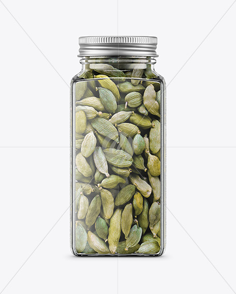 Spice Jar with Cardamon Mockup PSD #3