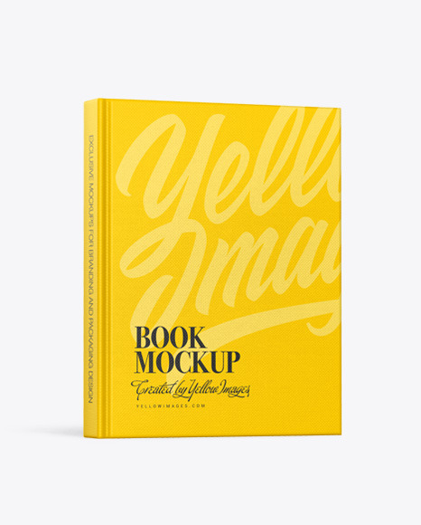 Hardcover Book w  Fabric Cover Mockup PSD #5