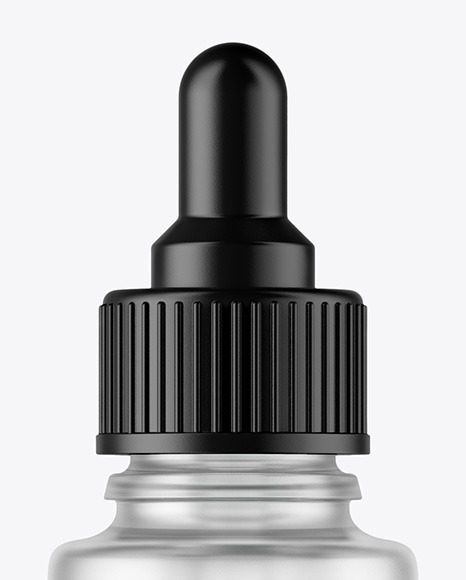 Frosted Dropper Bottle Mockup PSD #2