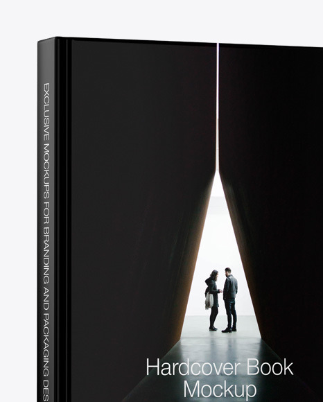 Hardcover Book w  Glossy Cover Mockup PSD #3