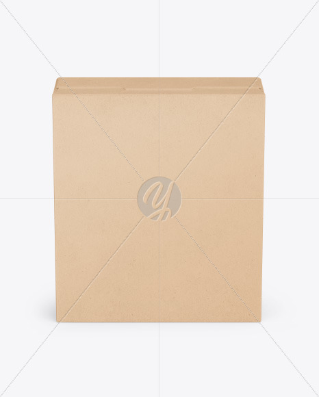 Download Kraft Box Mockup In Box Mockups On Yellow Images Object Mockups