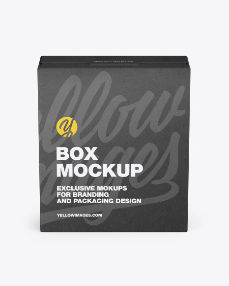 Download Kraft Box Mockup Yellow Author PSD Mockup Templates