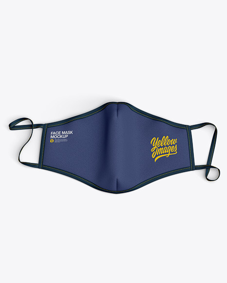 Download Face Mask Mockup In Apparel Mockups On Yellow Images Object Mockups