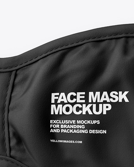 Download Face Mask Mockup In Apparel Mockups On Yellow Images Object Mockups PSD Mockup Templates