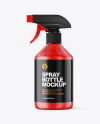 Frosted Spray Bottle Mockup