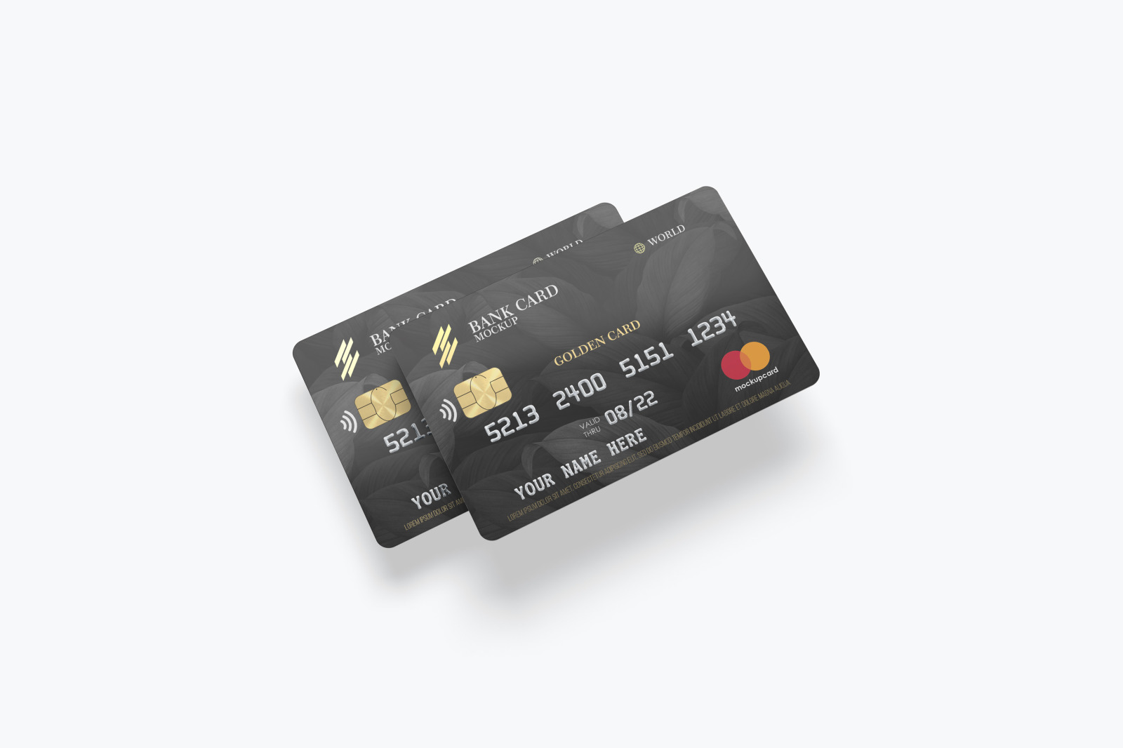 Download Plastic Card Mockup In Product Mockups On Yellow Images Creative Store