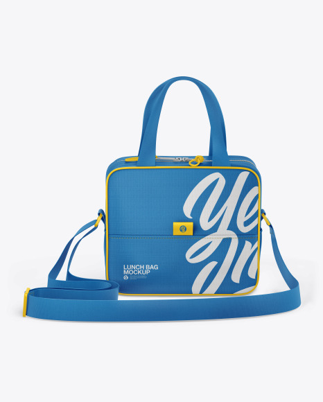 Download Lunch Bag Mockup In Bag Sack Mockups On Yellow Images Object Mockups