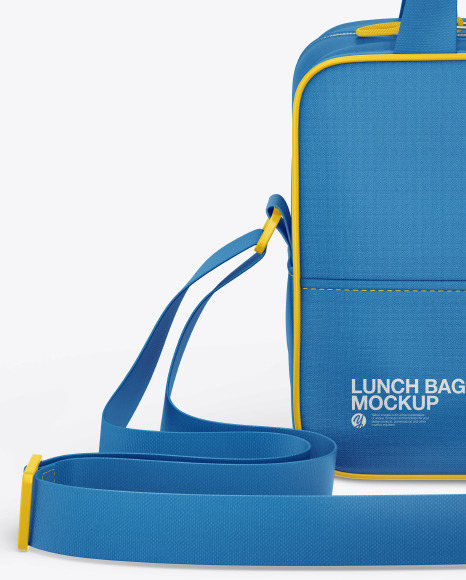 Lunch Bag Mockup In Bag Sack Mockups On Yellow Images Object Mockups