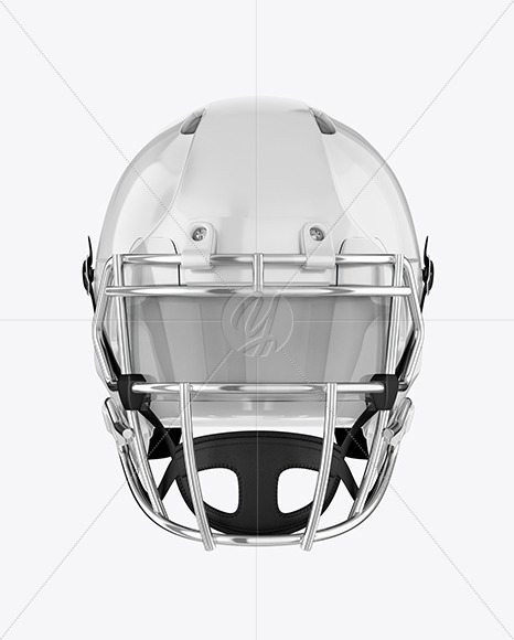 American Football Helmet Mockup Front View In Apparel Mockups On Yellow Images Object Mockups