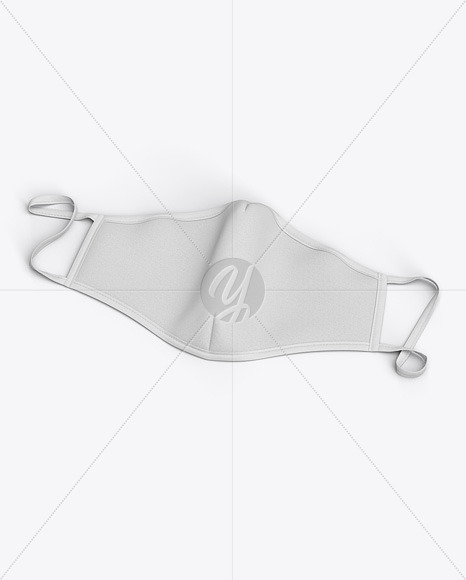 Folded Face Mask Mockup In Apparel Mockups On Yellow Images Object Mockups