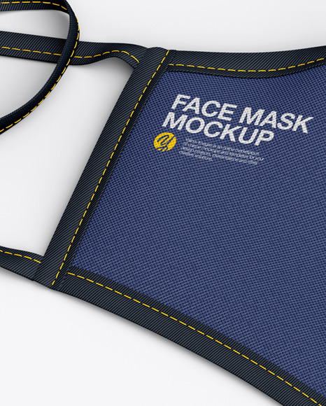 Download Face Mask Mockup In Apparel Mockups On Yellow Images Object Mockups