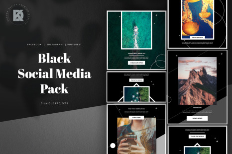 Black Social Media Pack