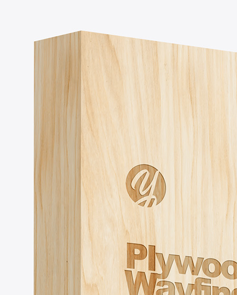 Plywood Wayfinding Mockup PSD #1