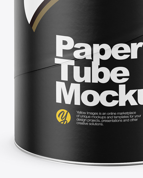 Download Matte Paper Tube Mockup In Tube Mockups On Yellow Images Object Mockups Yellowimages Mockups