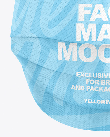 Download Medical Face Mask Mockup In Apparel Mockups On Yellow Images Object Mockups PSD Mockup Templates