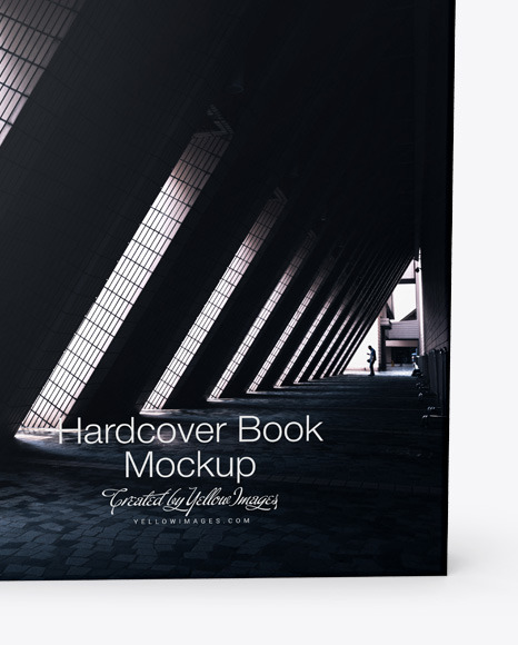 Download Hardcover Book W Matte Cover Mockup In Stationery Mockups On Yellow Images Object Mockups PSD Mockup Templates