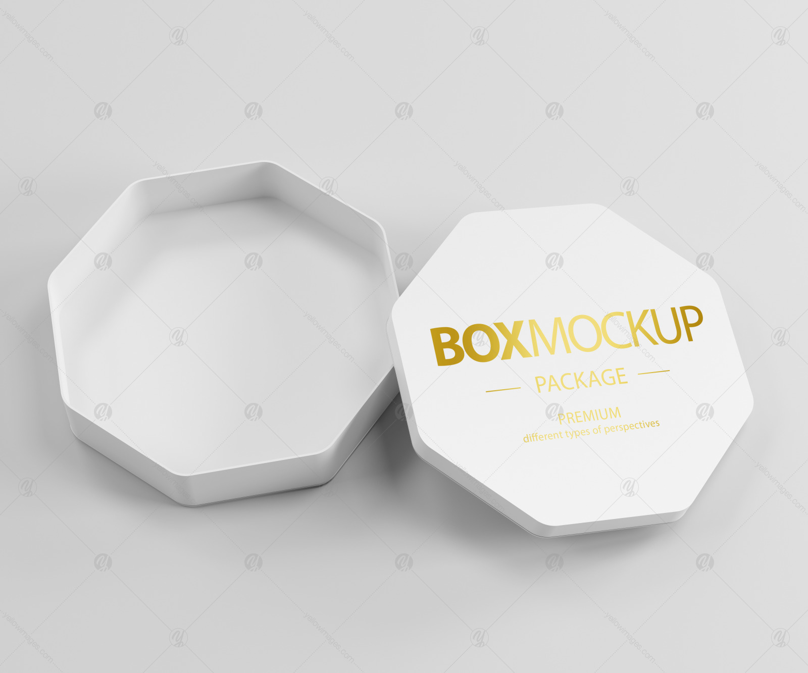 Download Box Package Mockup In Packaging Mockups On Yellow Images Creative Store