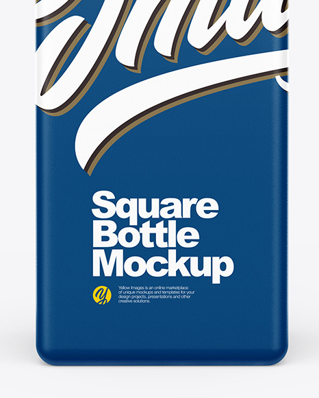 Download Matte Square Bottle With Pump In Bottle Mockups On Yellow Images Object Mockups Yellowimages Mockups