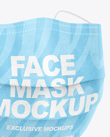 Download Medical Face Mask Mockup In Apparel Mockups On Yellow Images Object Mockups