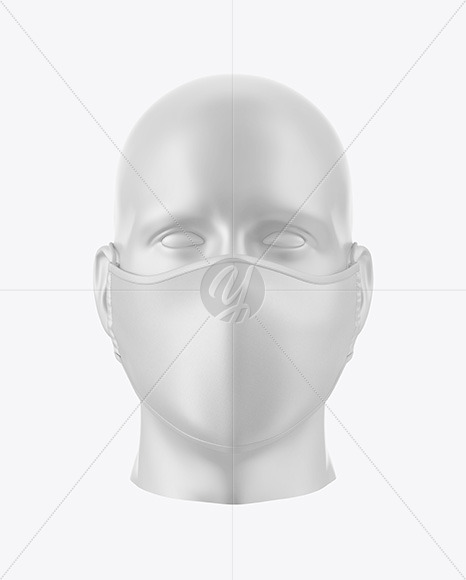 Face Mask Mockup In Apparel Mockups On Yellow Images Object Mockups