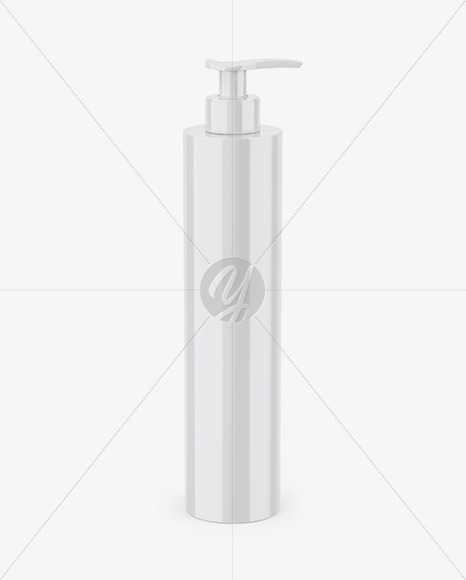 Glossy Cosmetic Bottle w  Dispenser Mocup PSD #3