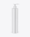 Matte Cosmetic Bottle w/ Dispenser Mockup
