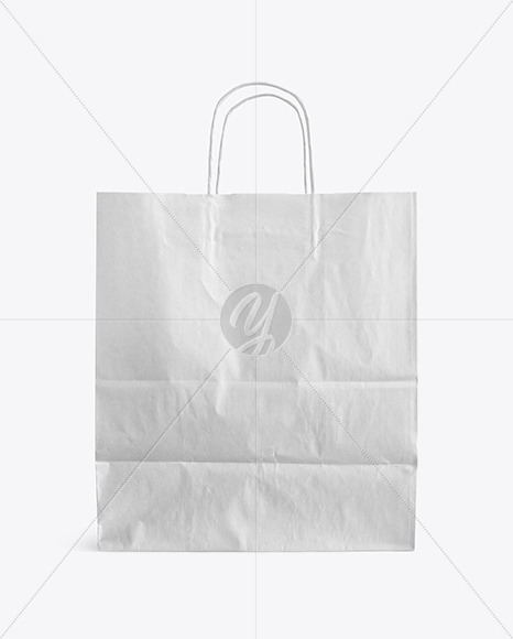 Paper Shopping Bag Mockup In Bag Sack Mockups On Yellow Images Object Mockups