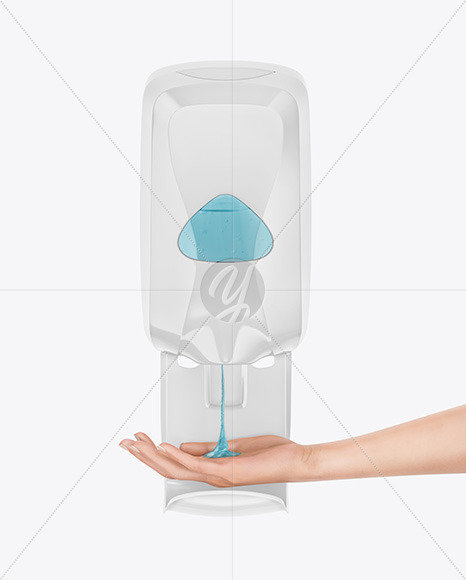 Download Sanitizer Dispenser With Hand Mockup In Packaging Mockups On Yellow Images Object Mockups PSD Mockup Templates