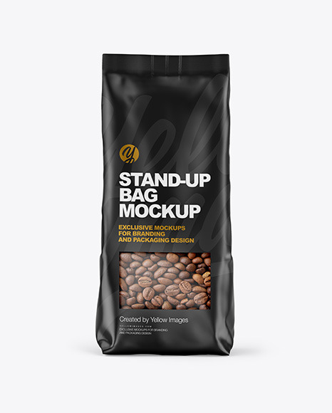 Matte Stand-up Bag Mockup