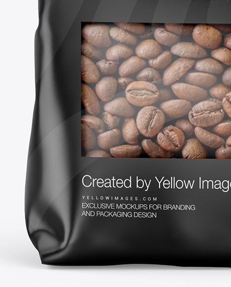 Download Matte Stand Up Bag Mockup In Bag Sack Mockups On Yellow Images Object Mockups PSD Mockup Templates