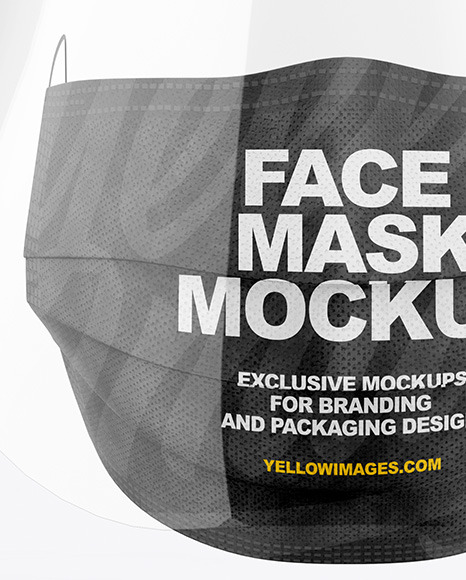 Download Medical Face Mask Mockup In Apparel Mockups On Yellow Images Object Mockups Yellowimages Mockups