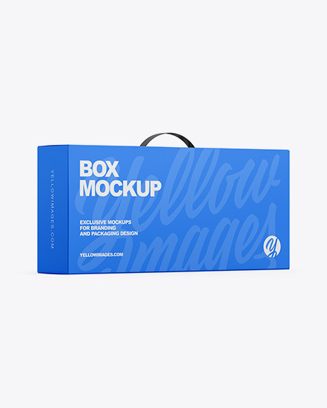 Download Paper Box With Handle Mockup In Box Mockups On Yellow Images Object Mockups