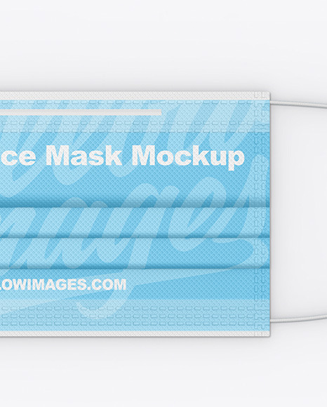 Medical Face Mask Mockup In Apparel Mockups On Yellow Images Object Mockups