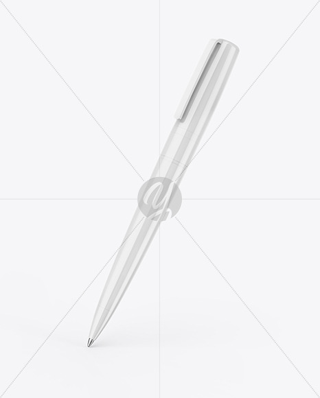 Download Glossy Pen Mockup In Stationery Mockups On Yellow Images Object Mockups