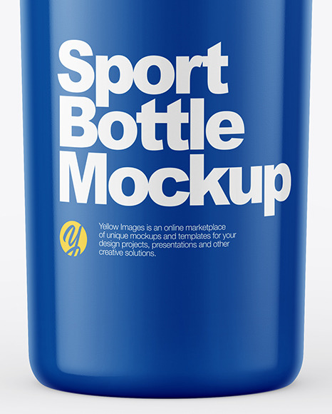 Download Glossy Sport Bottle Mockup in Bottle Mockups on Yellow Images Object Mockups